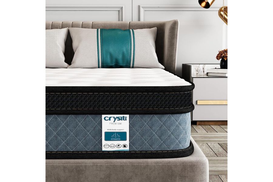 Full Mattress, Crystli 10 Inch Responsive Memory Foam