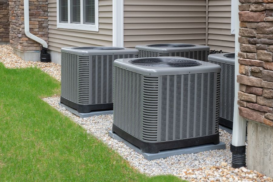 Outdoor air conditioning and heat pump unit