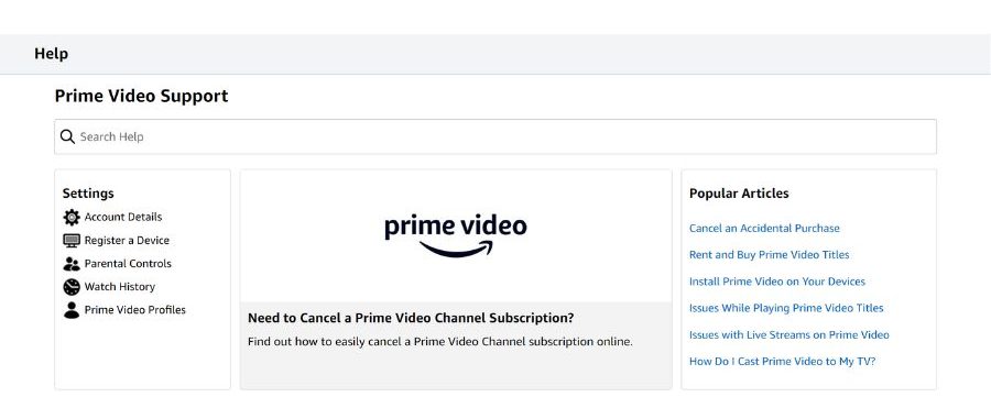 Prime Video Support